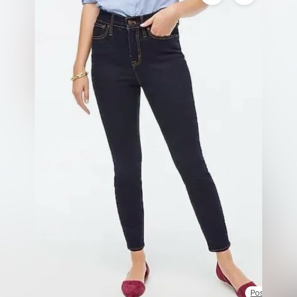 J. Crew  10’’ high rise curvy Women's blue Skinny Jeans size 28